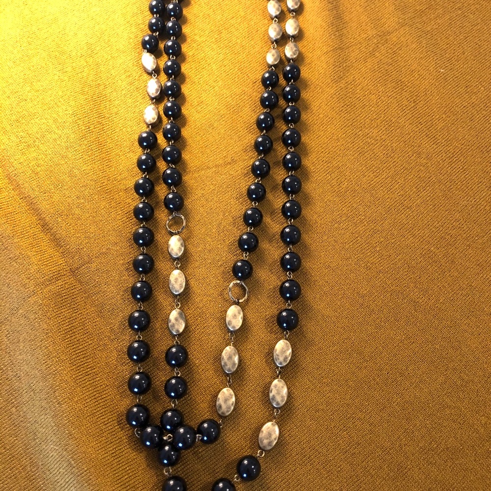Premier Designs Nightingale Long Necklace Black Brass Fashion Jewelry